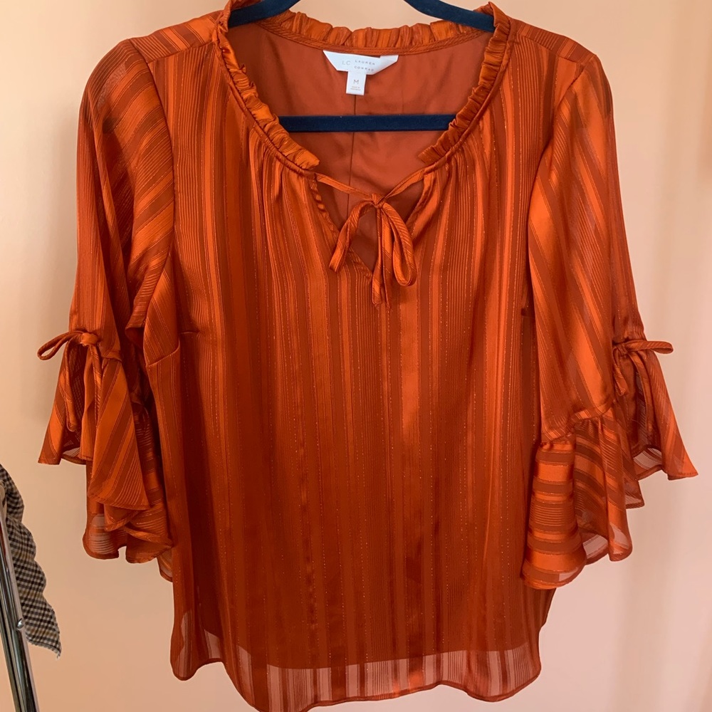 Orange blouse